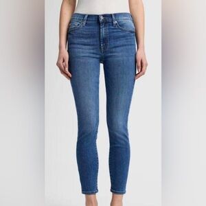 7 For All Mankind Women's Skinny Jeans in Blue